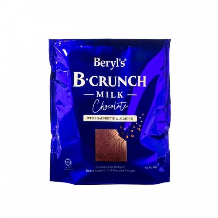 Beryl's B.Crunch Milk Chocolate With Gaufrette & Almond 150g